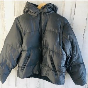 EXPRESS Duck Down Convertible Puffer Jacket Vest